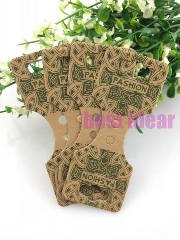 Green Flower Jewelry Display Cards, Pack of 200