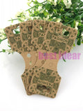 Green Flower Jewelry Display Cards, Pack of 200