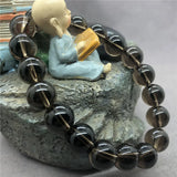 Brown Smoky Quartz Beads Bracelet Crystal Charms Gift