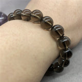 Brown Smoky Quartz Beads Bracelet Crystal Charms Gift