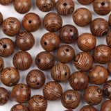 Brown Stripe Wood Beads 6/8/10mm Natural Round Beads Jewelry Making