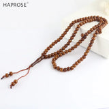 Brown Tesibah Ramadan Bracelets Muslim Tasbih Allah Necklace 99 Beads