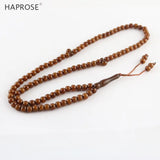 Brown Tesibah Ramadan Bracelets Muslim Tasbih Allah Necklace 99 Beads