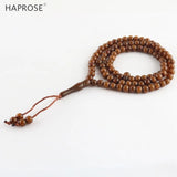 Brown Tesibah Ramadan Bracelets Muslim Tasbih Allah Necklace 99 Beads