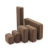 Brown Velvet Jewelry Storage Box for Rings Necklaces Bracelets