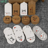 Brown Paper Gift Label Organizer Hang Tag Jewelry Charms Round