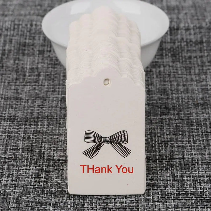 Brown Paper Gift Label Organizer Hang Tag Jewelry Charms Round