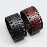 Wide Pu Leather Man Bracelet Vintage Punk Wrap Wrist Bracelet