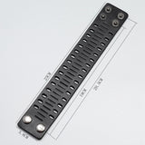 Wide Pu Leather Man Bracelet Vintage Punk Wrap Wrist Bracelet