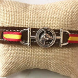 Handmade Brown Spanish Bracelet with Horse Charm