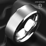 Tungsten Carbide Men's Wedding Band Comfort Fit Ring