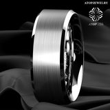 Tungsten Carbide Men's Wedding Band Comfort Fit Ring