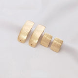 Geometric Rectangle Earrings 925 Silver Needle 14K Gold-packed DIY Earrings
