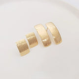 Geometric Rectangle Earrings 925 Silver Needle 14K Gold-packed DIY Earrings