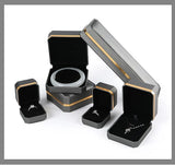 Brushed Leather Jewelry Necklace Bracelet Gift Holder Pendant Ring Box