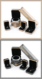 Brushed Leather Jewelry Necklace Bracelet Gift Holder Pendant Ring Box