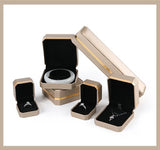 Brushed Leather Jewelry Necklace Bracelet Gift Holder Pendant Ring Box