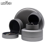 Semicircular Jewelry Box for Rings, Necklaces, Bracelets - Pendant Display Case