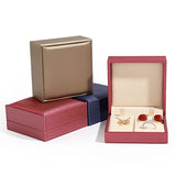 Brushed Pu Leather Three-Piece Jewelry Box Pearl Set Jewelry Box