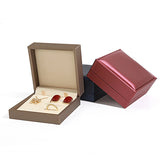 Brushed Pu Leather Three-Piece Jewelry Box Pearl Set Jewelry Box
