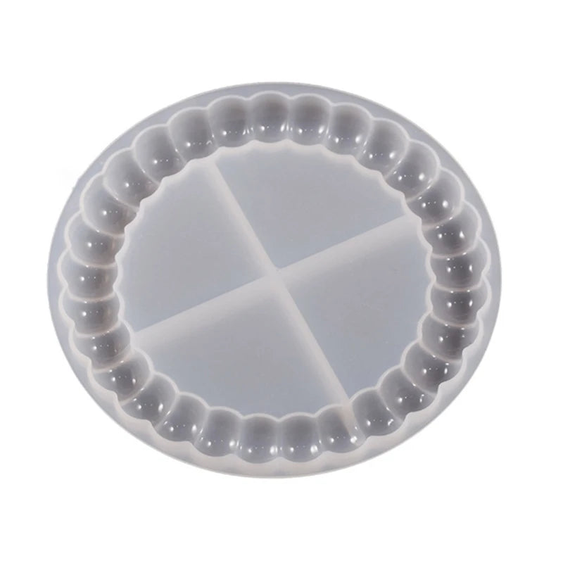 Round Epoxy Resin Coaster Mold for Bowl Mat