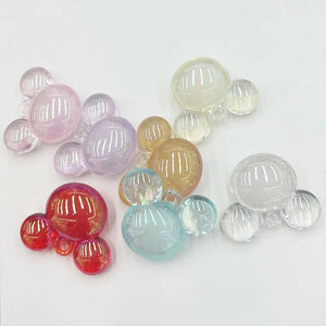 Jelly Mouse Head Pendant Beads Jewelry DIY Phone Chain Keychain Charms