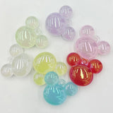 Jelly Mouse Head Pendant Beads Jewelry DIY Phone Chain Keychain Charms