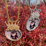 King Crown Custom Photo Necklace for Men