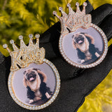 King Crown Custom Photo Necklace for Men