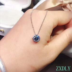 Moissanite Bubble Necklace 925 Silver Pendant
