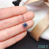 Moissanite Bubble Necklace 925 Silver Pendant