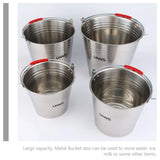 Stainless Steel Compost Pail Dog Can Rustic
