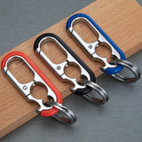 Stainless Steel Key Ring Bottle Opener for Men