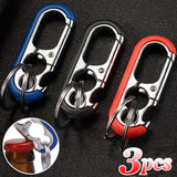 Stainless Steel Key Ring Bottle Opener for Men