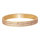 Crystal Double Row Flash Bracelet Bangle - Gift for Women