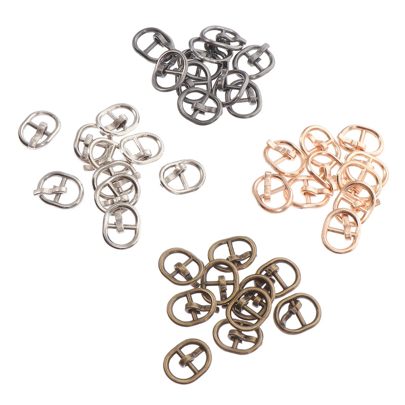 Metal Buckles Mini Roller Shoes Belt Pin Adjuster Sewing Strap Craft