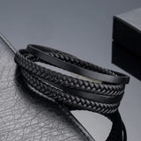 Buddha Bracelets & Bangles Mens Leather Bracelets Charm Jewelry