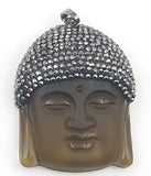 Buddha Head Amulet Pendant Crystal Rhinestone Beads for Necklace