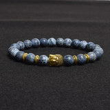 Buddha Head Charm Bracelets Jewelry Elastic Adjustable Wristband