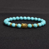 Buddha Head Charm Bracelets Jewelry Elastic Adjustable Wristband