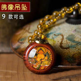 Buddha Statue Thangka Pendant Necklace