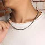 Buddhastone Cuban Necklace Men's Thai Silver Chain Neck Pendants Women