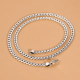 Buddhastone Cuban Necklace Men's Thai Silver Chain Neck Pendants Women