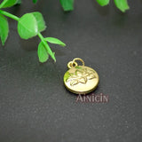 Buddhism Jewelry Making Louts Charms Silver Plating Metal Pendants