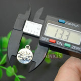 Buddhism Jewelry Making Louts Charms Silver Plating Metal Pendants