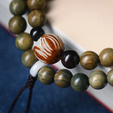 Buddhist Green Sandalwood Prayer Malas Bracelets Necklace