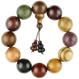 Buddhist Beads Bracelets Natural Sandalwood Rosewood Rosary Beads