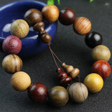 Buddhist Beads Bracelets Natural Sandalwood Rosewood Rosary Beads