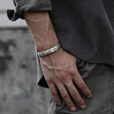 Buddhist Heart Sutra Lettering Bracelets Golden Bangles