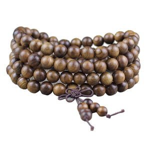 Buddhist 8mm Bead Rosary Bracelet Unisex Men Women Wristband